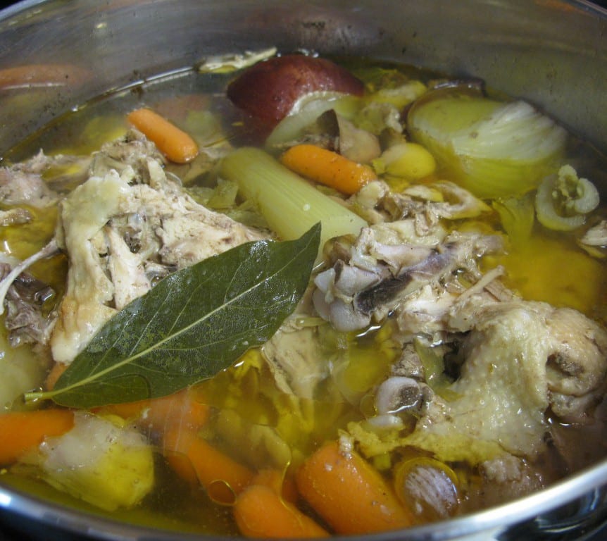 Broth – with or without Chicken bones
